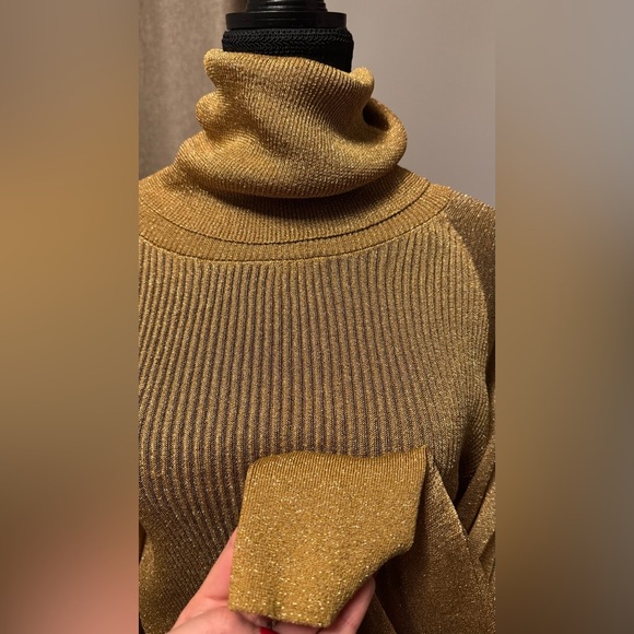 Mango-Gold Turtleneck Sweater - Picture 2 of 4